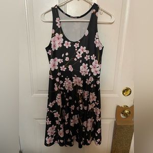 BlackMilk Cherry Blossom Skater Dress